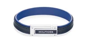 Byzylyk për meshkuj Tommy Hilfiger, i argjendtë/kaltër
