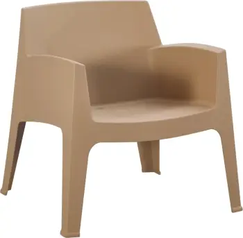 Karrige lounge polipropileni SLEEK, ngjyrë kapuçino, FH6365.03, 62.5x48.5x73cm