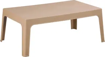 Tavolinë e ulët drejtkëndëshe SLEEK, polipropilen, ngjyrë kapuçino, FH6367.03, 99x59.5x39.5cm