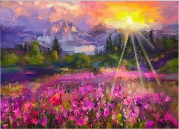 Pikturë muri GOBI FH4762, kanavacë e printuar, 70x3x50cm