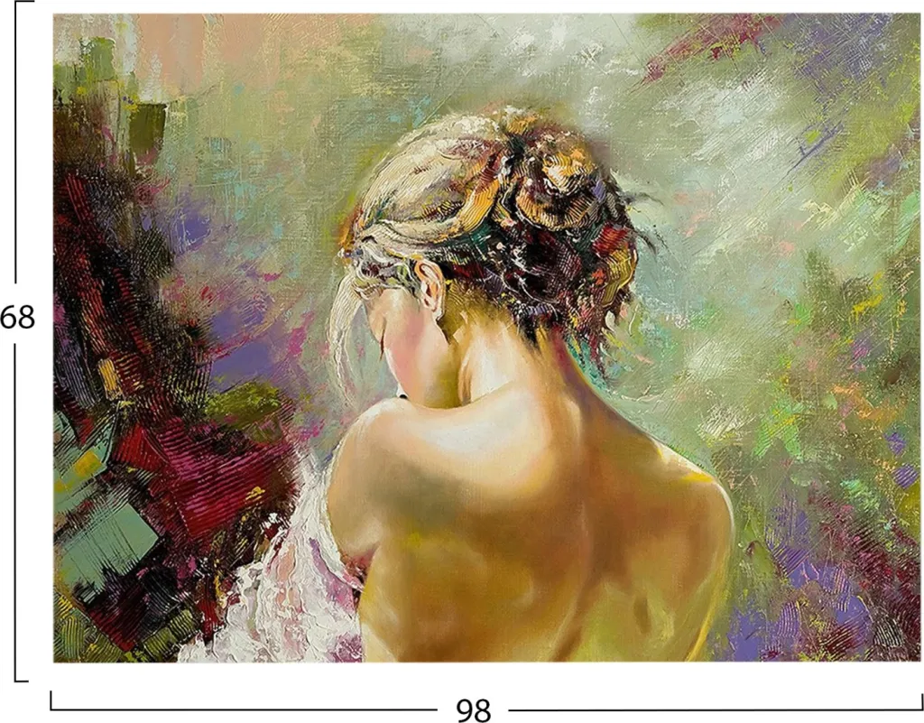 Pikturë muri GOBI, kanavacë e printuar, 98x2.5x68cm - 2