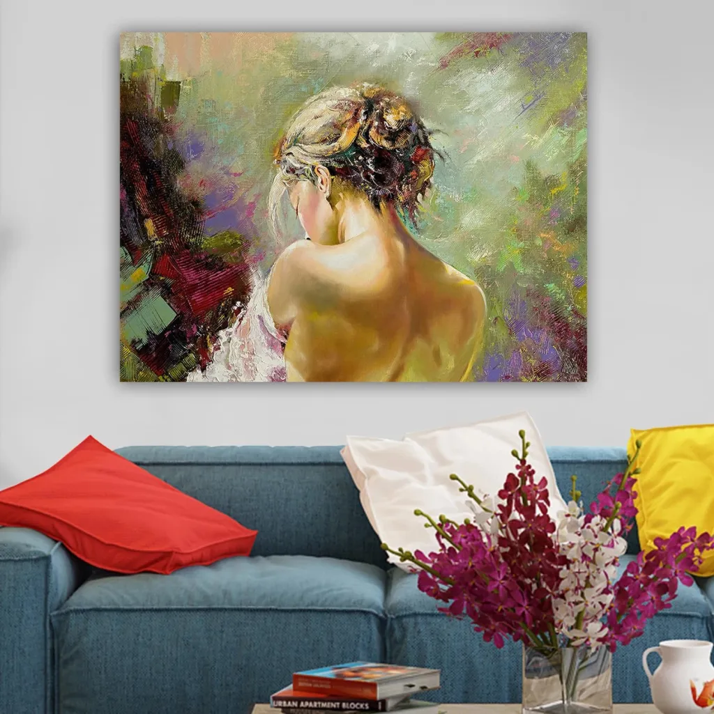 Pikturë muri GOBI, kanavacë e printuar, 98x2.5x68cm - 3