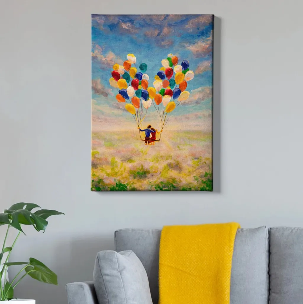 Pikturë muri GOBI FH4761, kanavacë e printuar, 50x3x70cm - 3