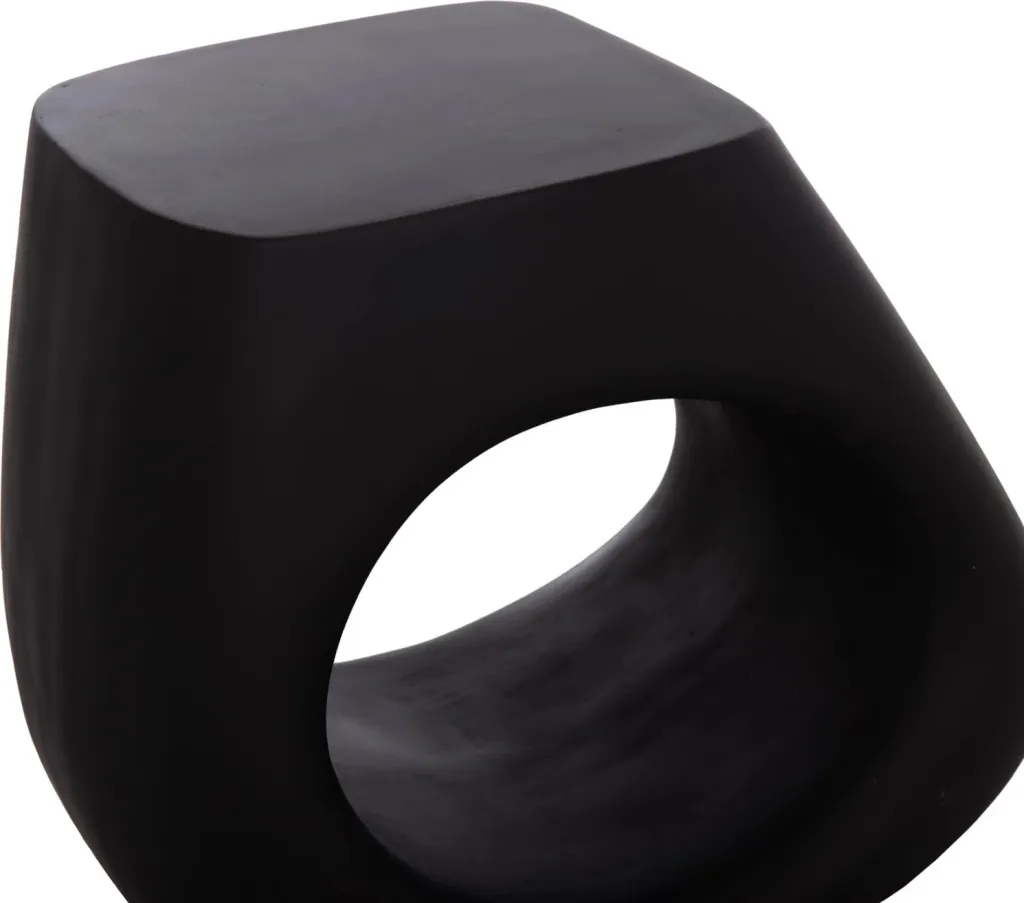 Karrige lounge LANS, fibër-cement, e zezë, 58x28x45.5cm - 7