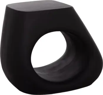 Karrige lounge LANS, fibër-cement, e zezë, 58x28x45.5cm