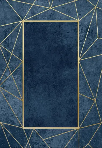 Tepih modern me franja, JOSIANE, ngjyrë blu-ari, FH7677.28, 120x170cm