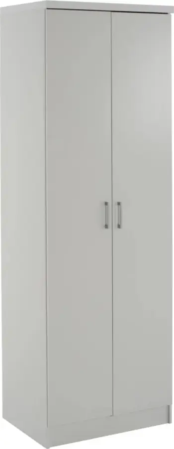 Dollap BAILEY FH337.05 2-dyer 3 rafte melamine, ngjyrë e bardhë, 60x43x181 cm