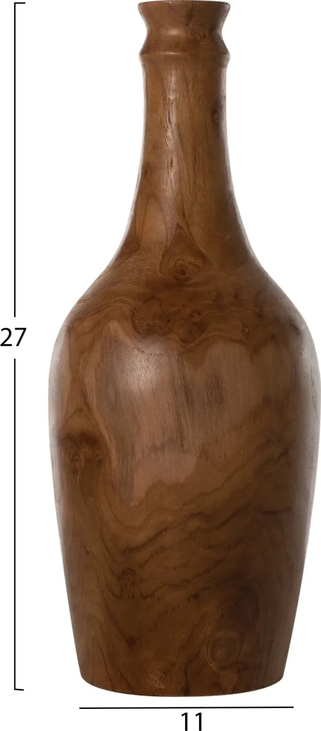 Shishe dekorative 3PCS set FH7717 dru teak natyral - 4