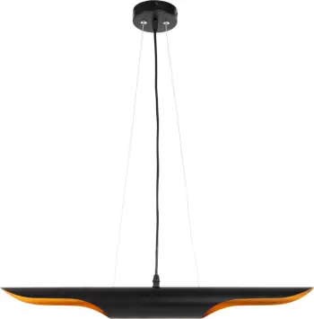 Llambë varëse tavani FH4172, metal i zi, tub-2 llamba, Φ6x60H cm