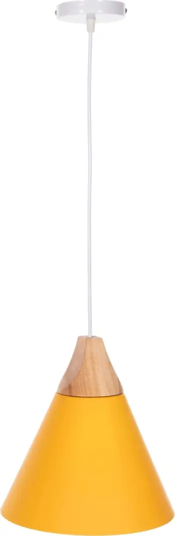 Llampë varëse tavani, kapak metalik i verdhë, FH4146, Φ25x125H cm