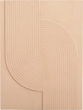 Panel dekorativ për mur, seri Santorini, ngjyrë bezhë, FH4521, 60x4x80 cm