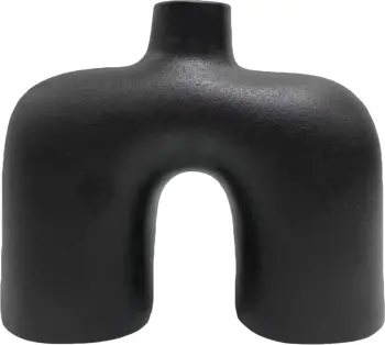 Dekor tavoline prej qeramike, ngjyrë e zezë mat, ISIL FH4600.02, 27x9x23 cm