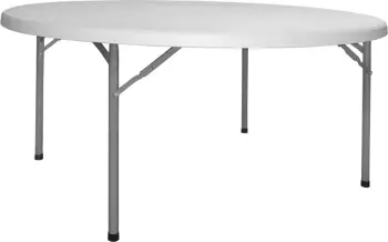 Tavolinë e rrumbullakët për konferenca FH5062 Φ122x74cm, këmbë të palosshme
