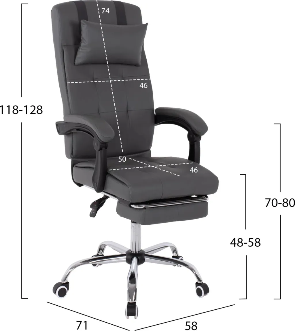Karrige për zyre FH1057.20, hiri - 2