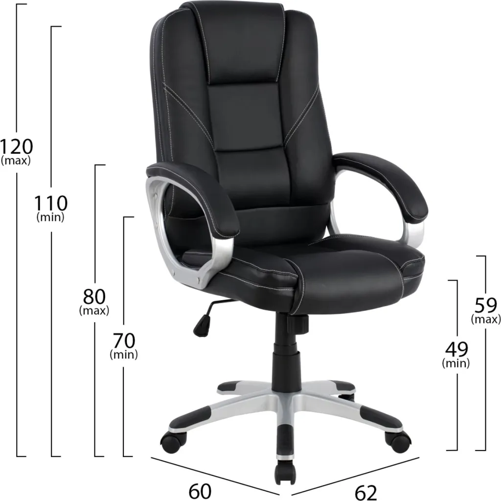 Karrige për zyre JAYA FH1091.01, e zezë - 2