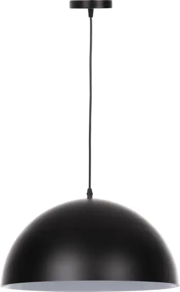 Llambë varëse tavani, kapak i rrumbullakët, metal i zi, FH4078, Φ40x125H cm