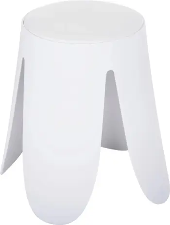 Karrige DENTY FH9619.01 polipropileni, ulëse PU, e bardhë, Φ30x45H cm