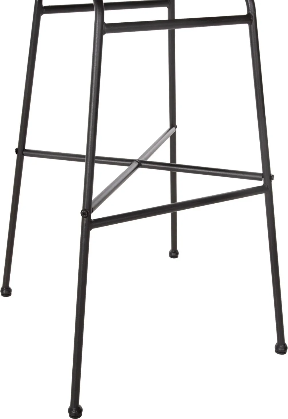 Karrige për bar, GERALD, FH5706.11, metal & jastëk, ngjyrë e zezë, bastun në bezhë, 49x50x101 cm - 9