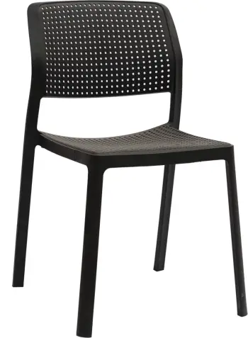 Karrige për jashtë COMFEE FH6101.02 polipropileni, ngjyrë e zezë, 41x57x82H cm