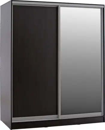 Dollap me dyer rrëshqitëse, ngjyrë wenge, FH2437.02, 180x60x210 cm