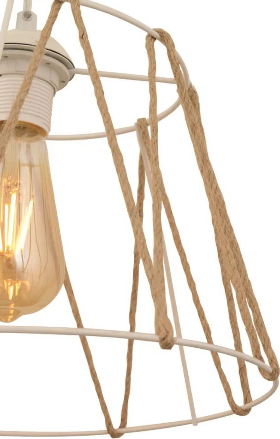 Llambë tavani metal + litar Ø30×81 cm (HM7566.03) - 4