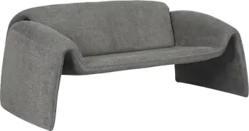Divan 2-vendësh TREK FH9680.01 kornizë metali-gri pëlhurë 160x80x63Hcm