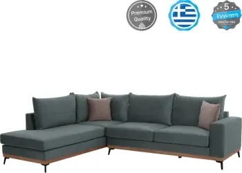 Divan këndor MESINA, mentë, këmbë të larta, 2 pjesë, këndi i majtë