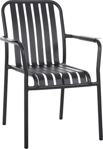 Karrige alumini RACHEL FH6088.10, ngjyrë antracit, 63x58x85H cm