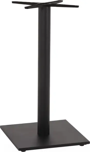 Bazë për tavolinë bar FH474.20 lartësi mesatare-metal gri mat-rregullues lartësie-kryq 46Χ46cm 45Χ45Χ94Hcm