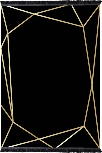 Tepih modern JOSIANE, ngjyrë zi-ari, me fransha, FH7675.30, 160x230 cm
