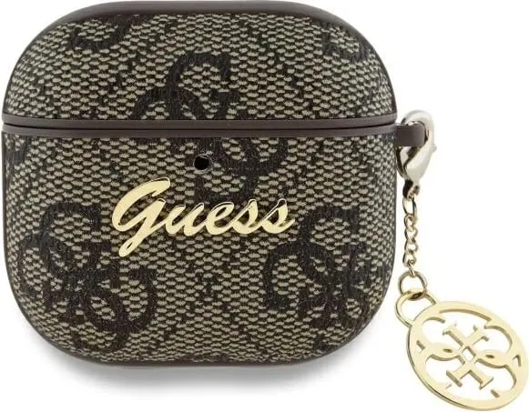 Mbështjellës Guess 4G Charm Collection për AirPods 4, Kafe - 1