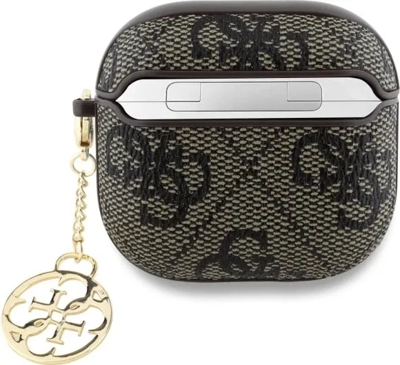 Mbështjellës Guess 4G Charm Collection për AirPods 4, Kafe - 2