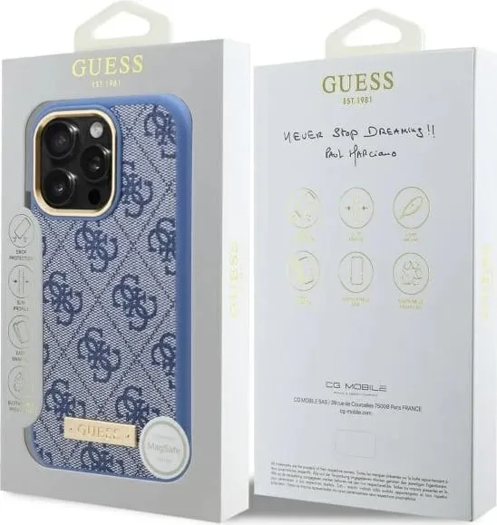 Mbështjellës Guess 4G Logo Plate MagSafe për iPhone 16 Pro, Zi - 2