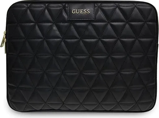Çantë GUESS Quilted për laptop 13'', e zezë - 1