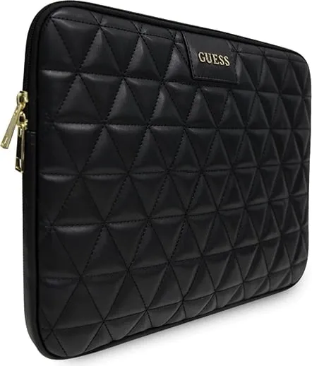 Çantë GUESS Quilted për laptop 13'', e zezë - 2