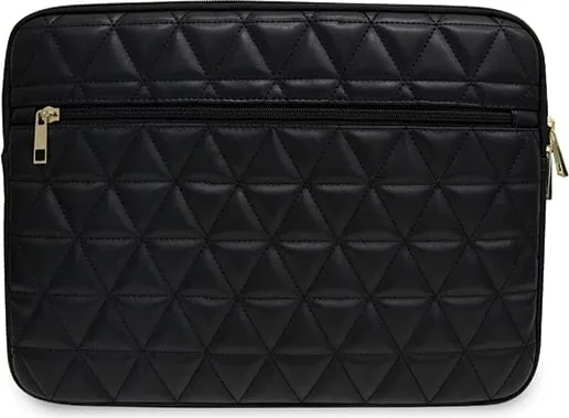 Çantë GUESS Quilted për laptop 13'', e zezë - 3