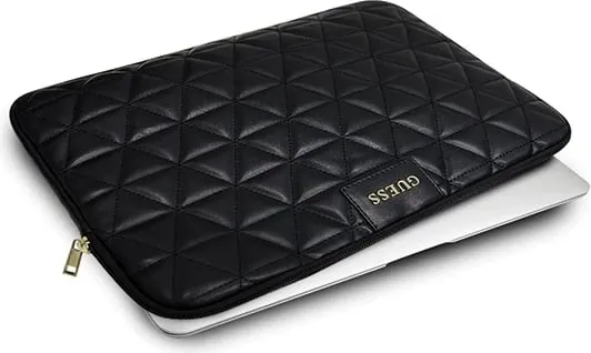 Çantë GUESS Quilted për laptop 13'', e zezë - 4
