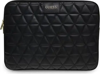 Çantë GUESS Quilted për laptop 13'', e zezë