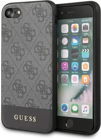 Mbështjellës Guess 4G Stripe për iPhone 7/8/SE 2020/SE 2022, Gri
