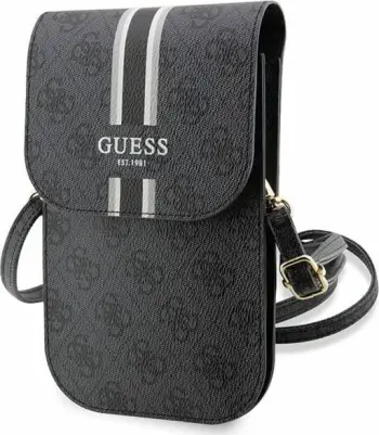 Çantë për telefon Guess 4G Stripes, GUE002887-0, e zezë