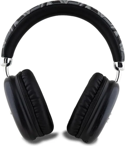 Kufje Bluetooth Guess GCube Metallic Script Logo, on-ear, të zeza - 3