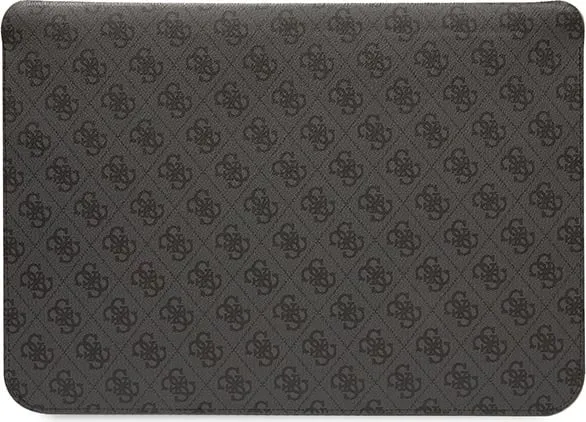 Mbështjellës laptopi Guess 4G Printed Stripes, deri 14", lëkurë eko, e zezë - 3