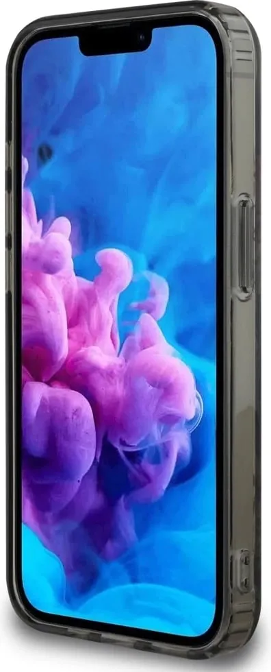 Mbështjellës Guess IML Flowers MagSafe për iPhone 16e, i zi - 5