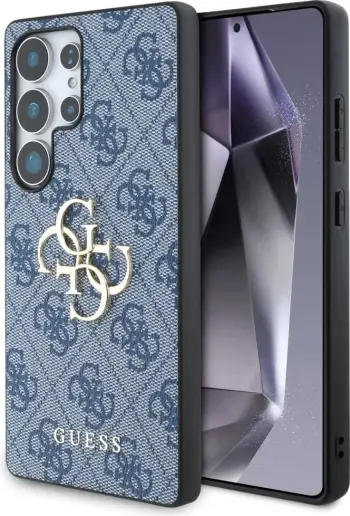 Mbështjellës Guess Big 4G Logo Classic Logo për Samsung Galaxy S25 Ultra, Kaltër