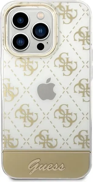 Mbështjellës Guess 4G Pattern Script për iPhone 14 Pro Max 6.7", Gold - 2