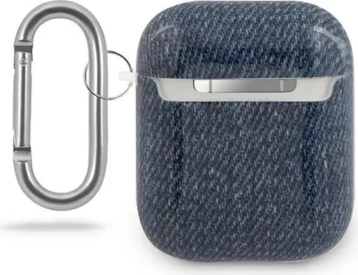 Kuti mbrojtëse Guess Jeans Collection për Airpods 1/2, e kaltër e errët - 2