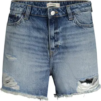Shorce xhinsi për femra GUESS JEANS, të kaltërta