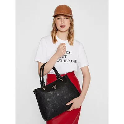 Çantë GUESS JEANS femra, e zezë - 5