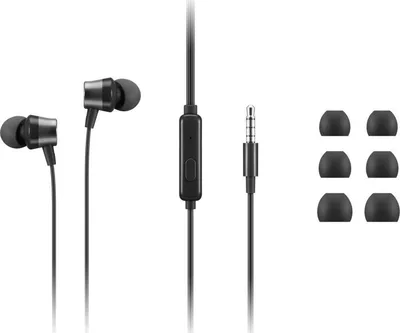Kufje Lenovo In-Ear, 3.5mm, të zeza - 3
