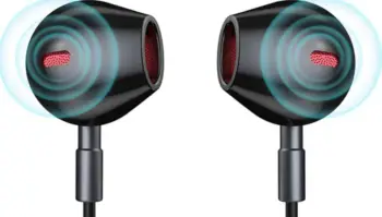 Dëgjuese Lenovo Moving-Coil HE06, të kuqe